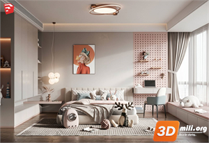 Children Room Scenes Skp FIles 